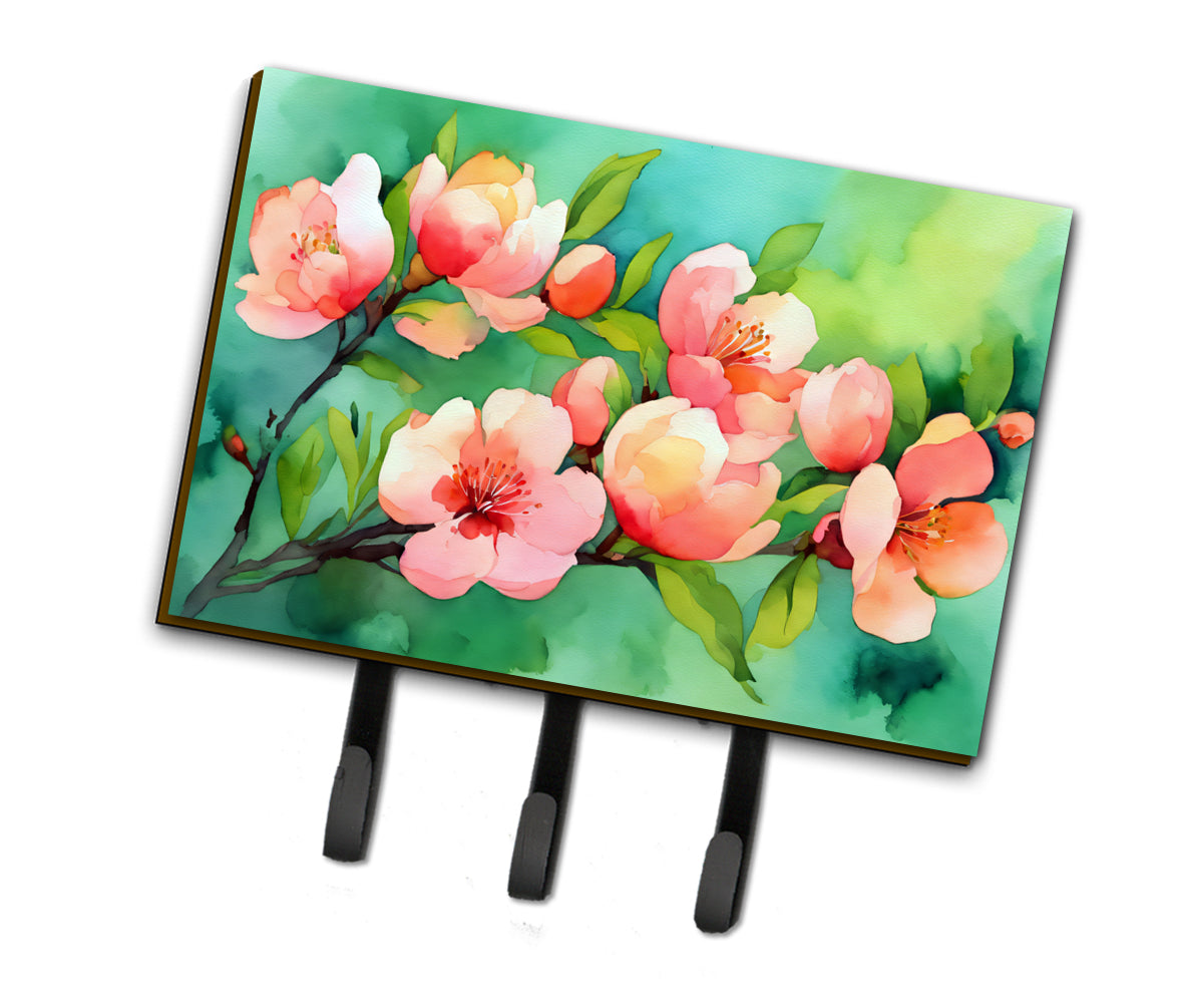 Buy this Delaware Peach Blossom in Watercolor Leash or Key Holder