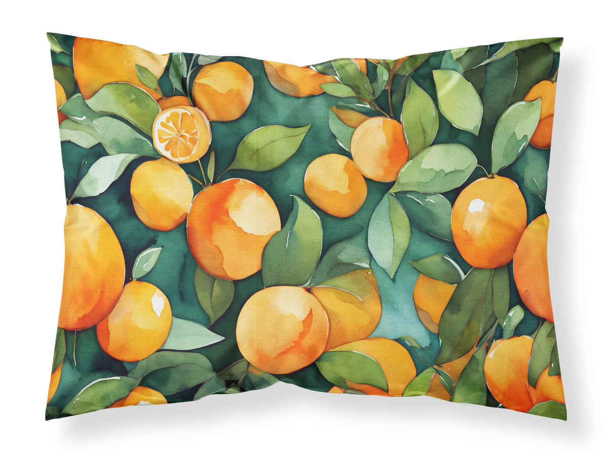 Buy this Florida Orange Blossom in Watercolor Fabric Standard Pillowcase