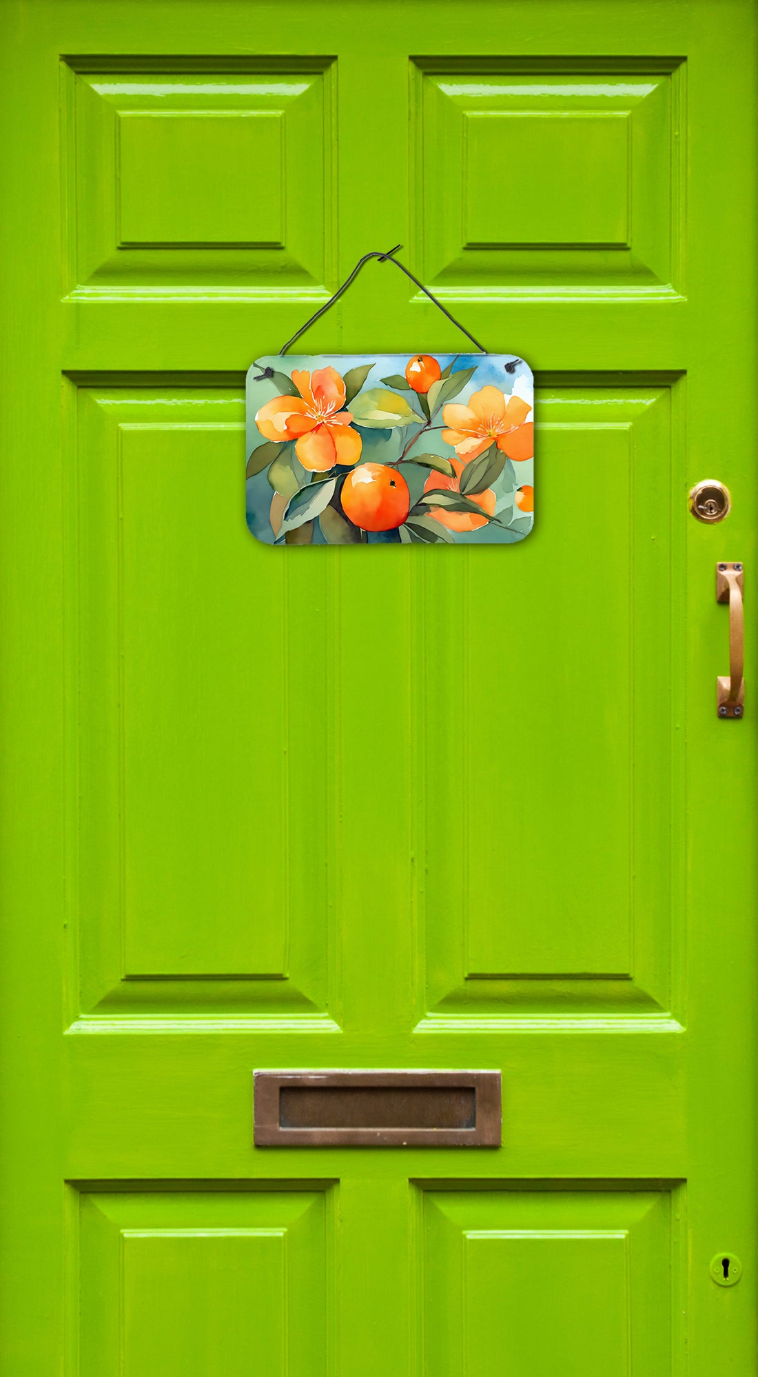 Florida Orange Blossom in Watercolor Wall or Door Hanging Prints  the-store.com.