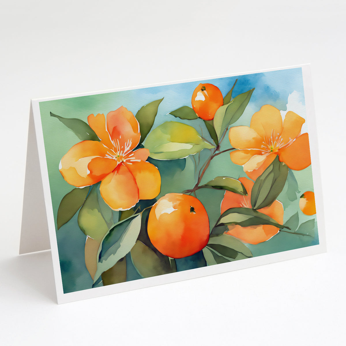 Buy this Florida Orange Blossom in Watercolor Greeting Cards and Envelopes Pack of 8