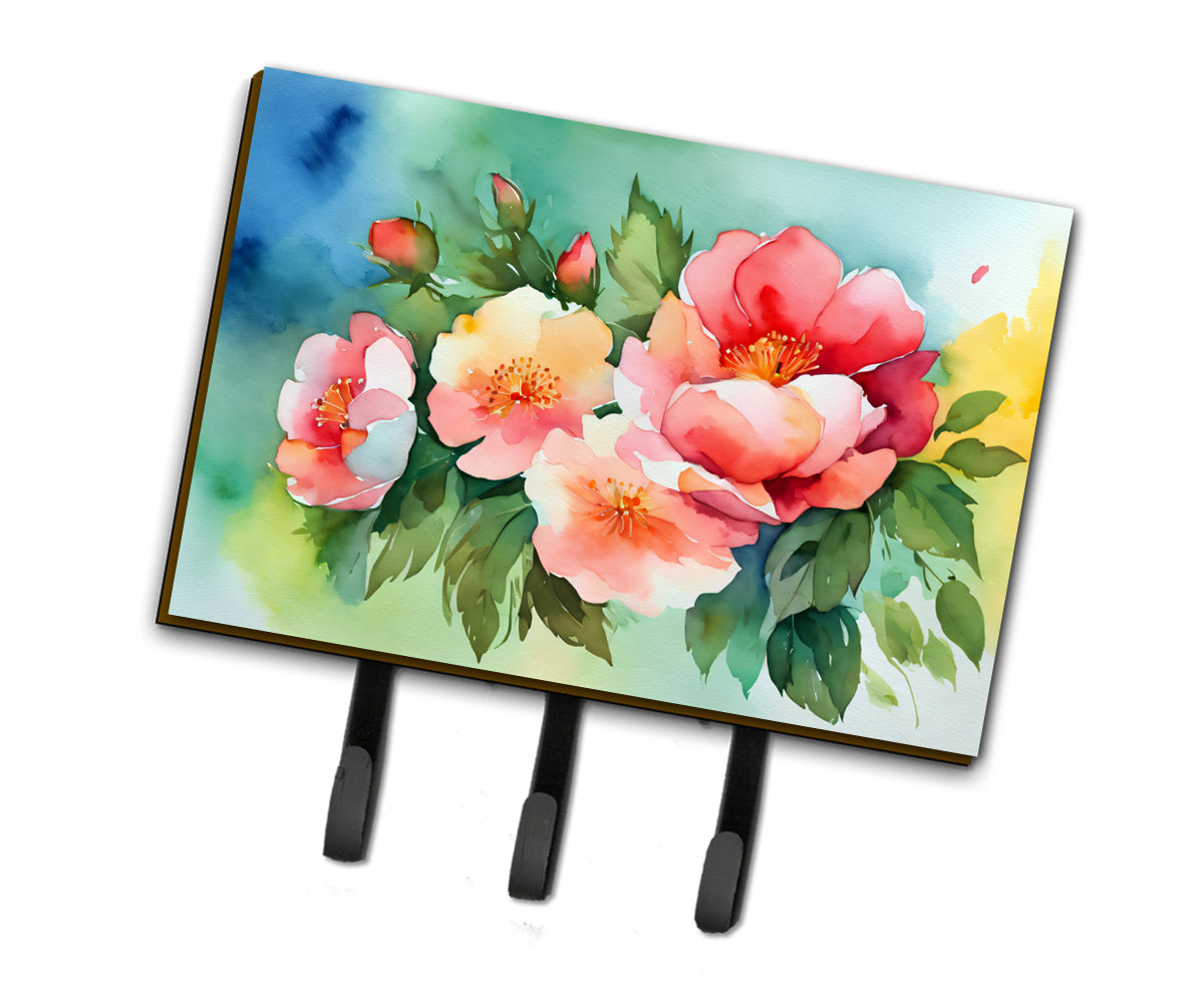 Buy this Georgia Cherokee Rose in Watercolor Leash or Key Holder