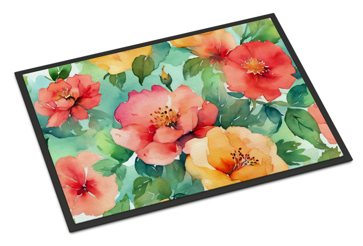 Buy this Georgia Cherokee Rose in Watercolor Indoor or Outdoor Mat 24x36