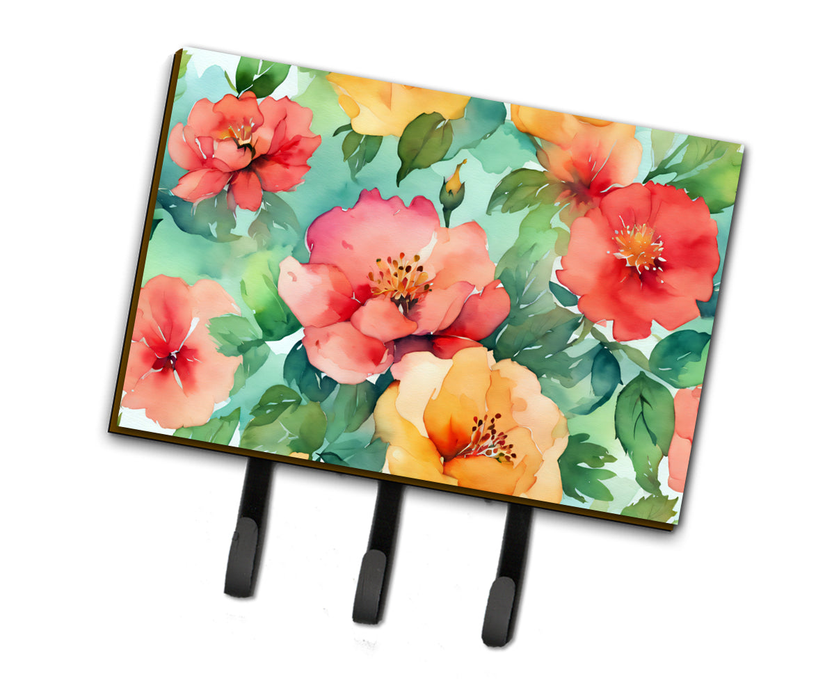 Buy this Georgia Cherokee Rose in Watercolor Leash or Key Holder