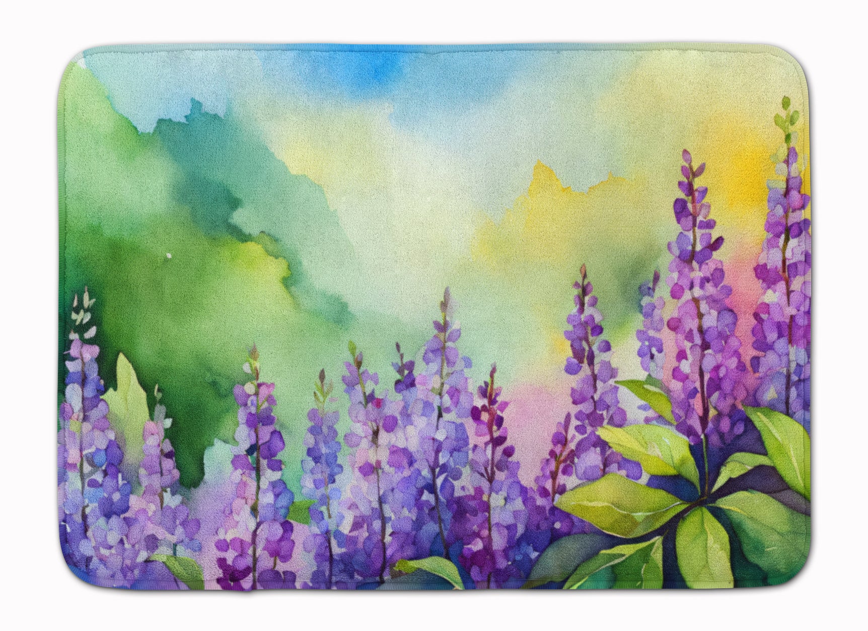 Buy this Idaho Syringa in Watercolor Memory Foam Kitchen Mat