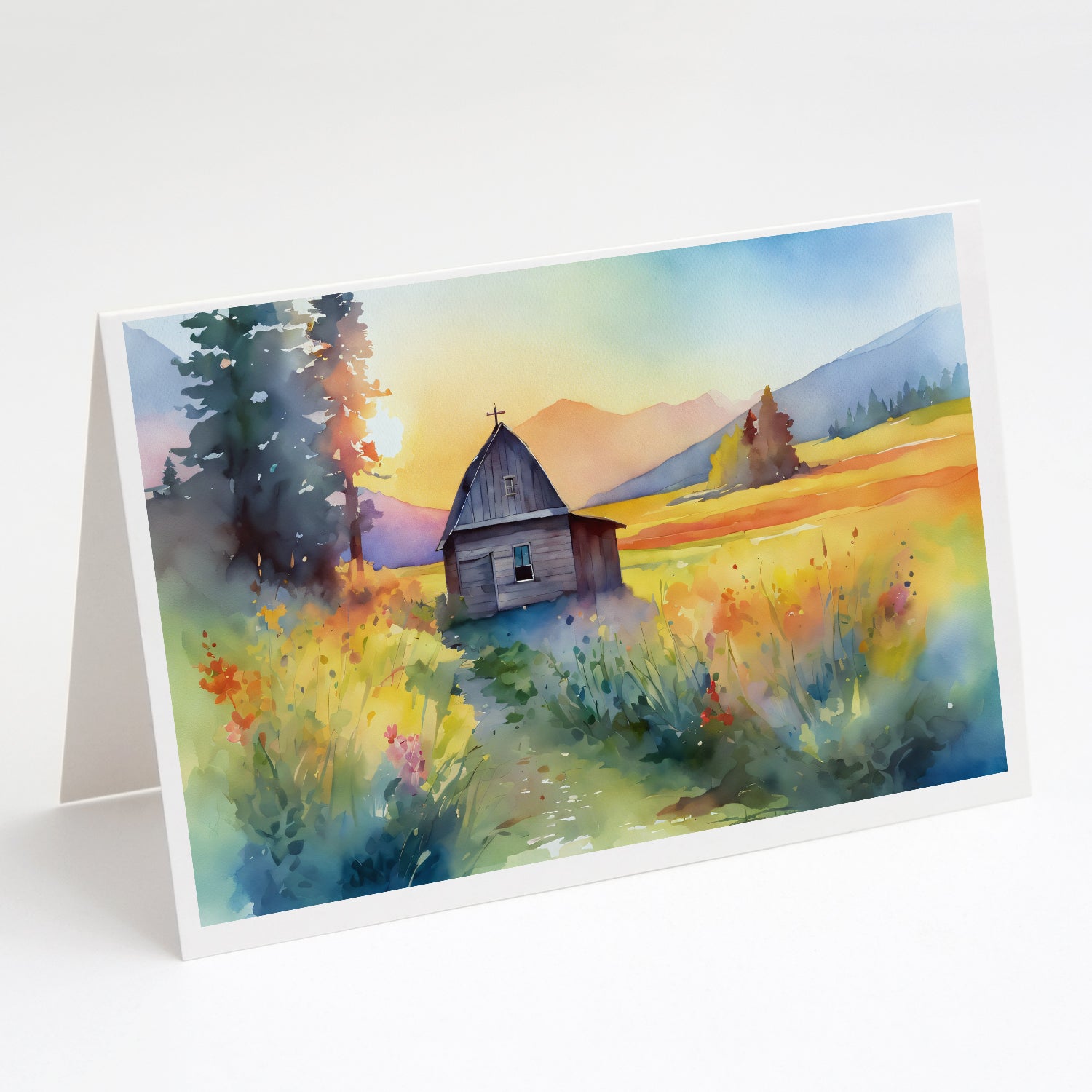 Buy this Montana Bitterroot in Watercolor Greeting Cards and Envelopes Pack of 8