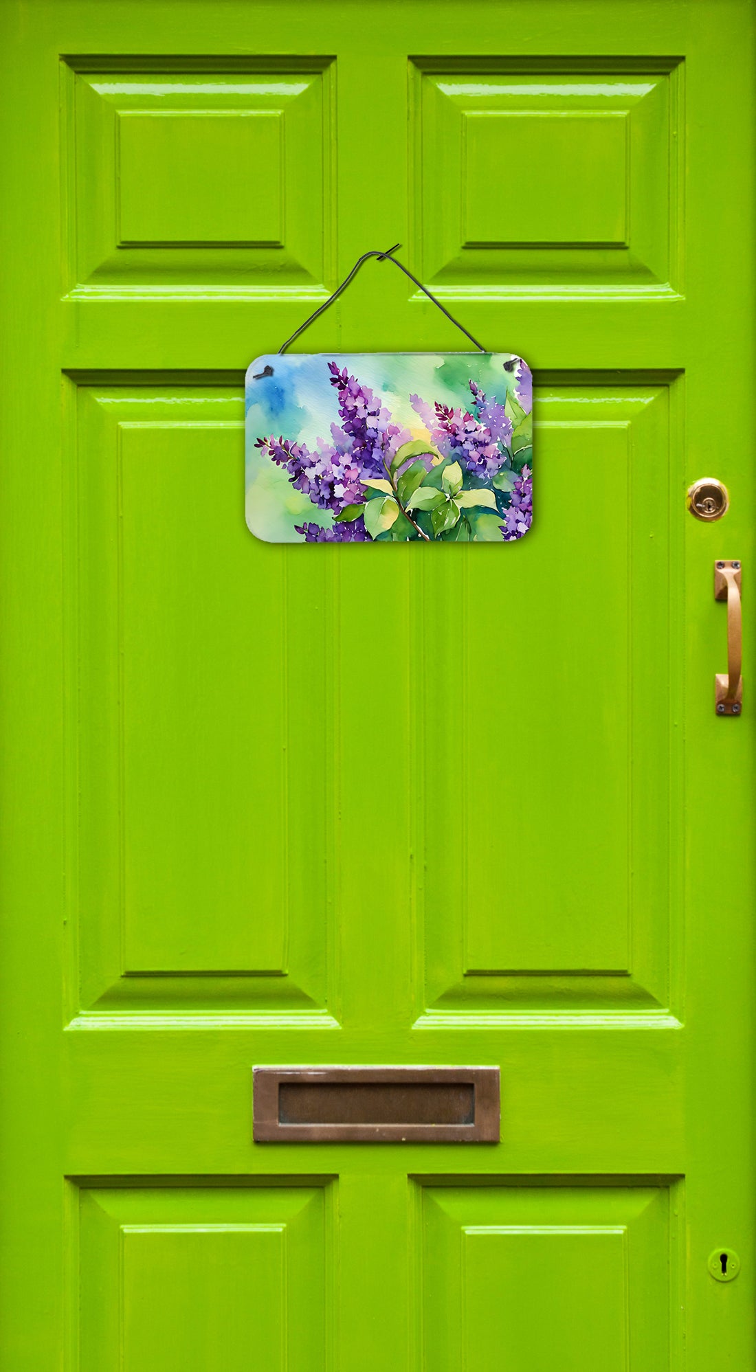 New Hampshire Purple Lilac in Watercolor Wall or Door Hanging Prints  the-store.com.