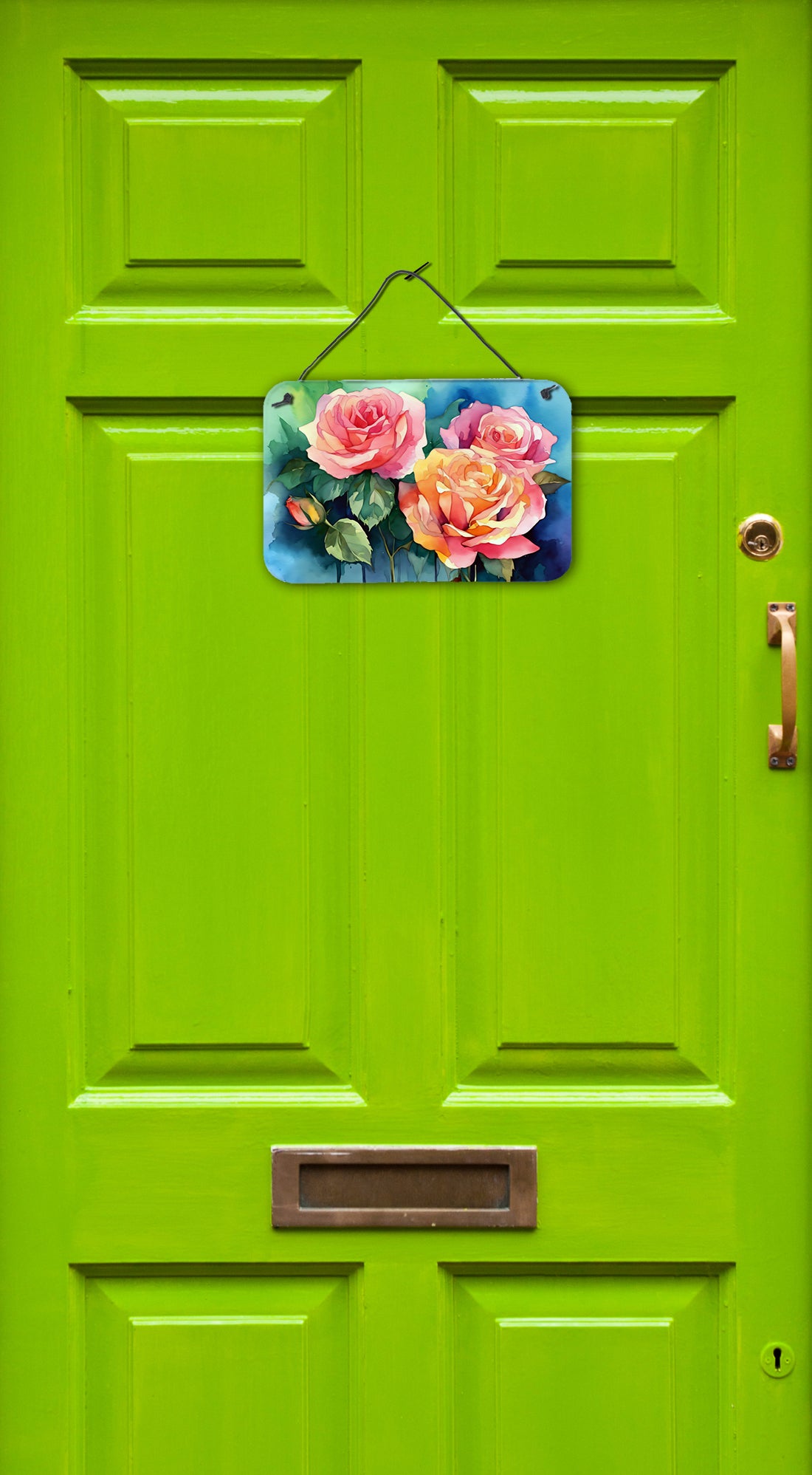 New York Roses in Watercolor Wall or Door Hanging Prints  the-store.com.