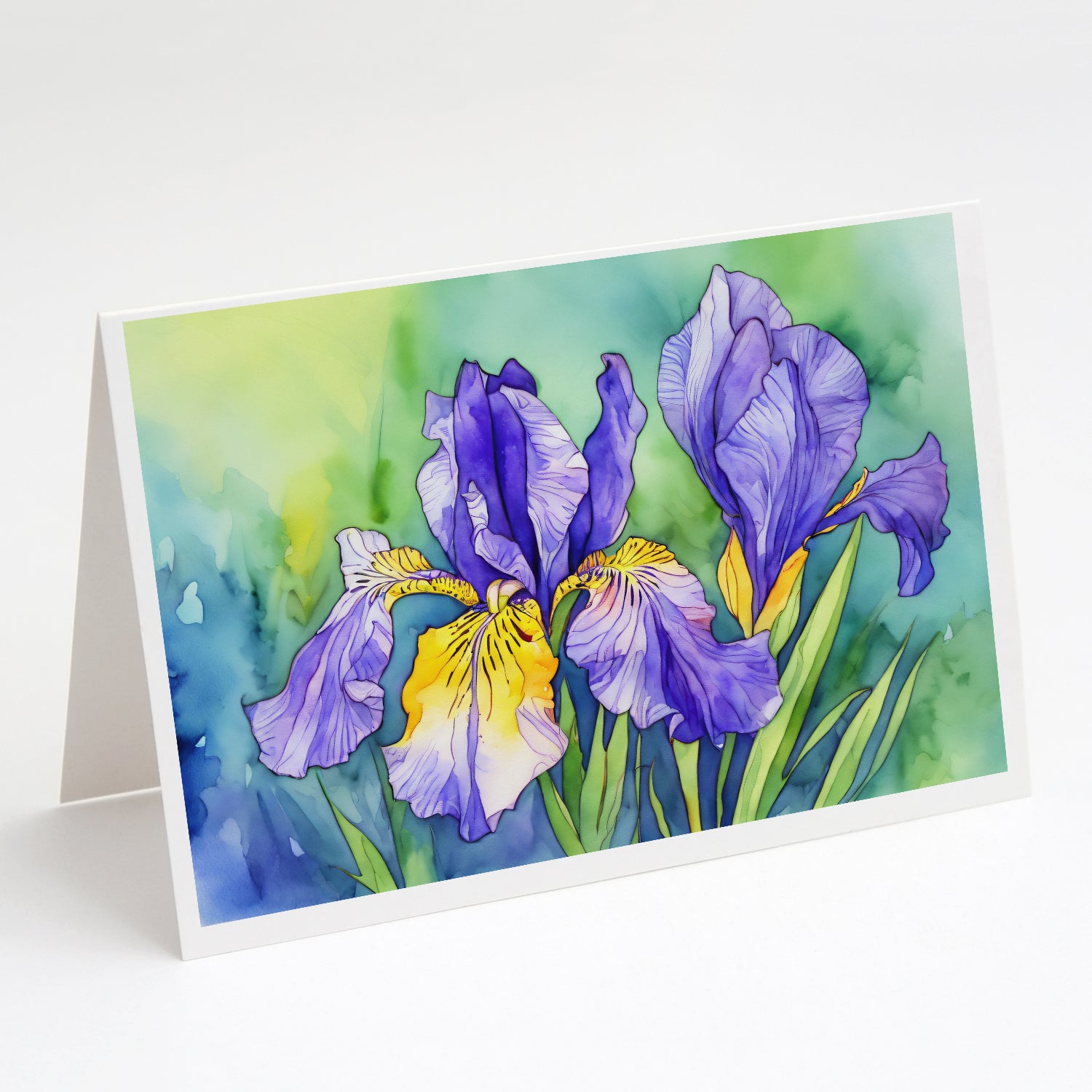 Buy this Tennessee Iris in Watercolor Greeting Cards and Envelopes Pack of 8