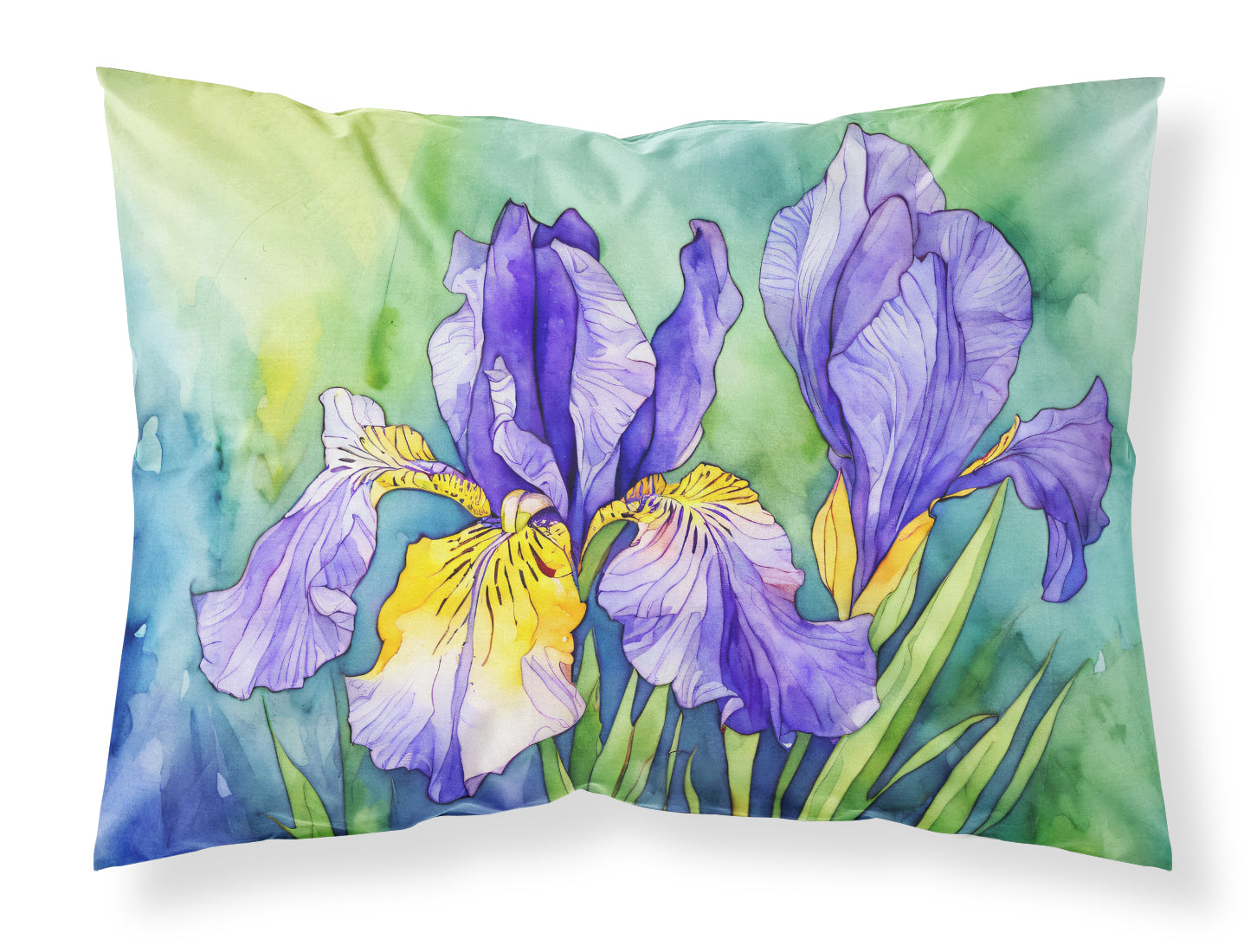 Buy this Tennessee Iris in Watercolor Fabric Standard Pillowcase