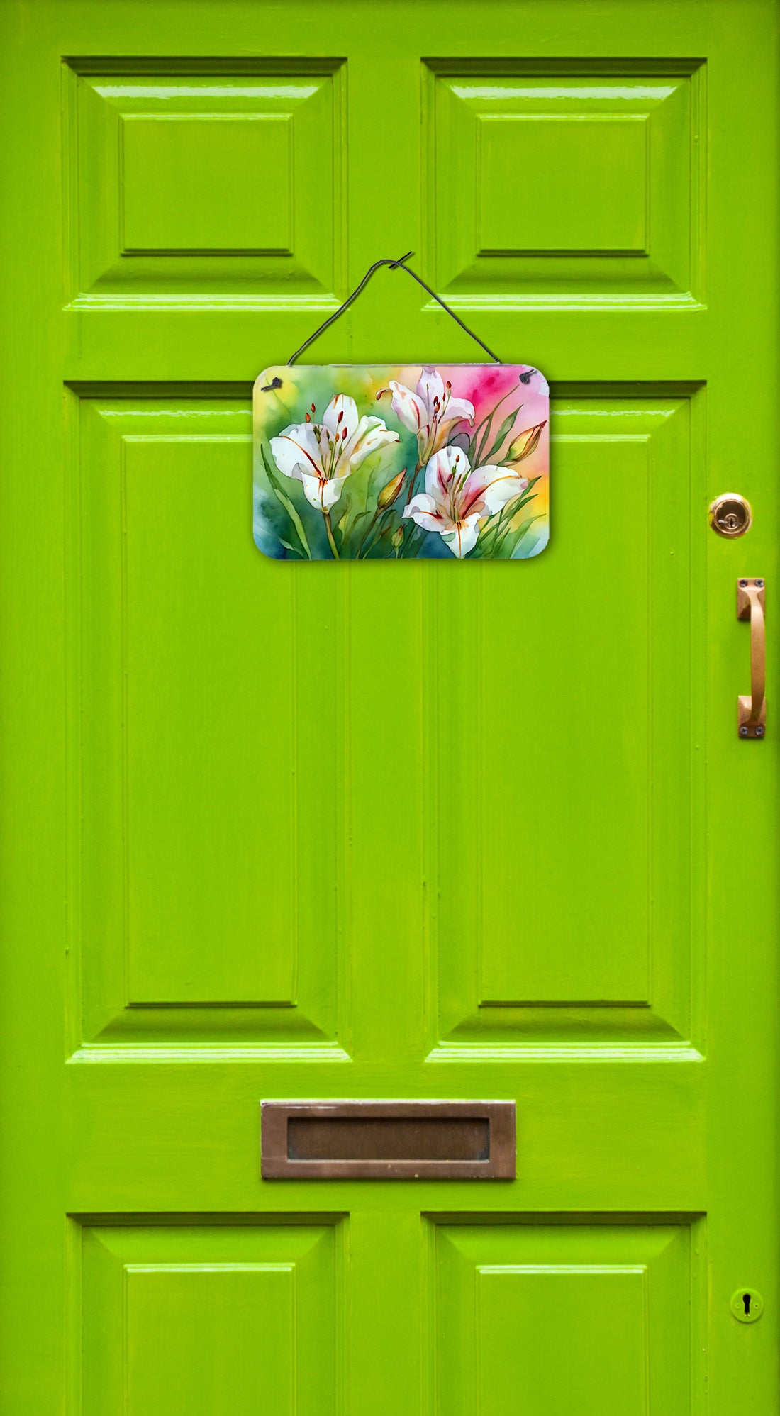 Utah Sego Lilies in Watercolor Wall or Door Hanging Prints  the-store.com.