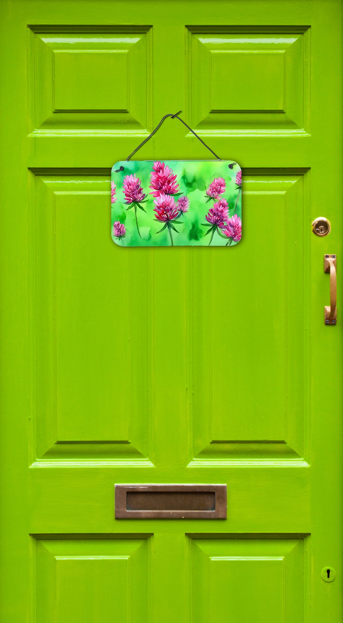 Vermont Red Clover in Watercolor Wall or Door Hanging Prints  the-store.com.