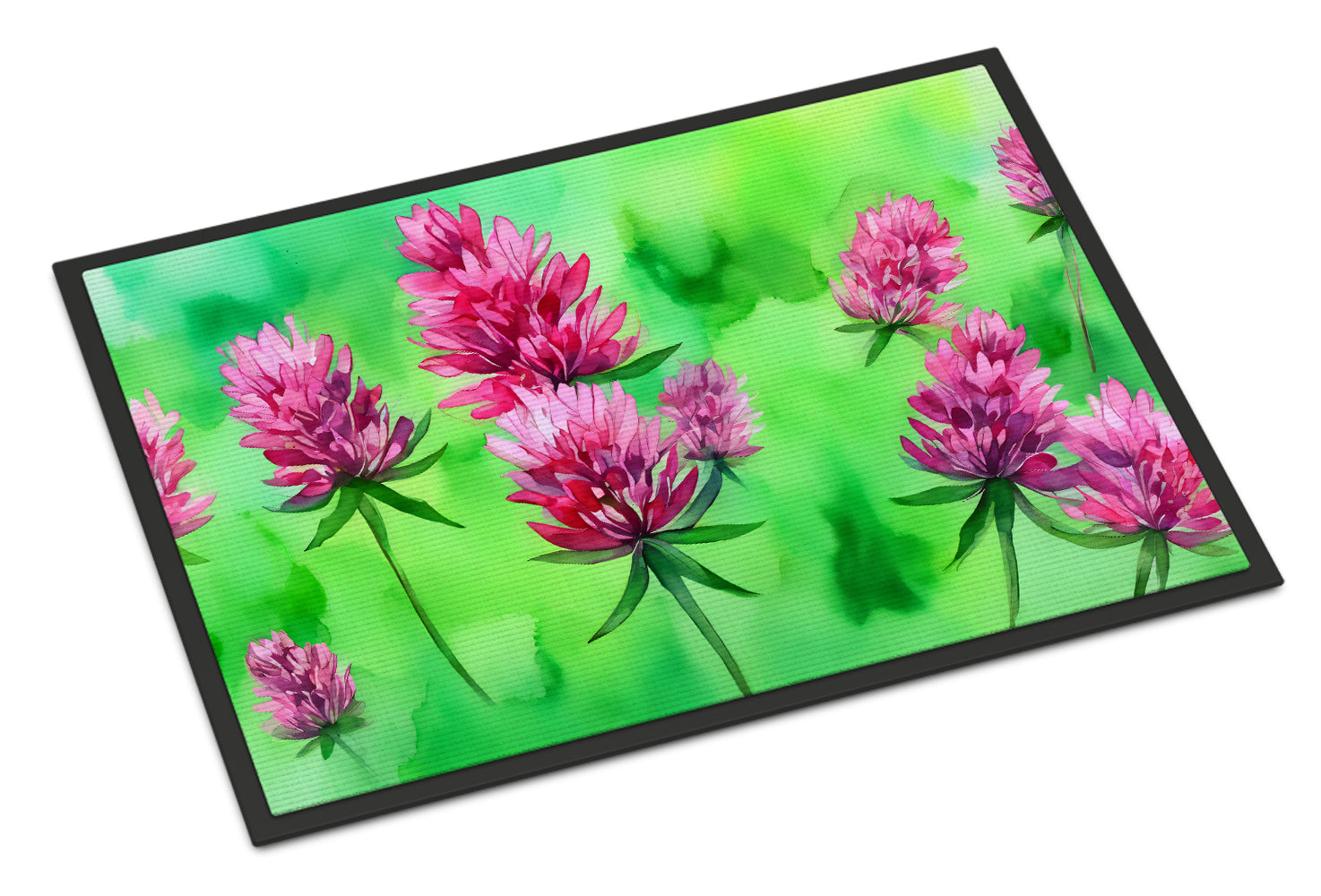 Buy this Vermont Red Clover in Watercolor Indoor or Outdoor Mat 24x36