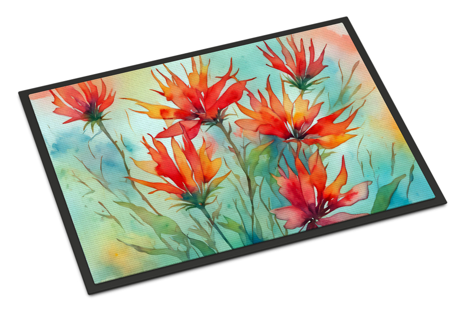 Buy this Wyoming Indian Paintbrush in Watercolor Doormat 18x27