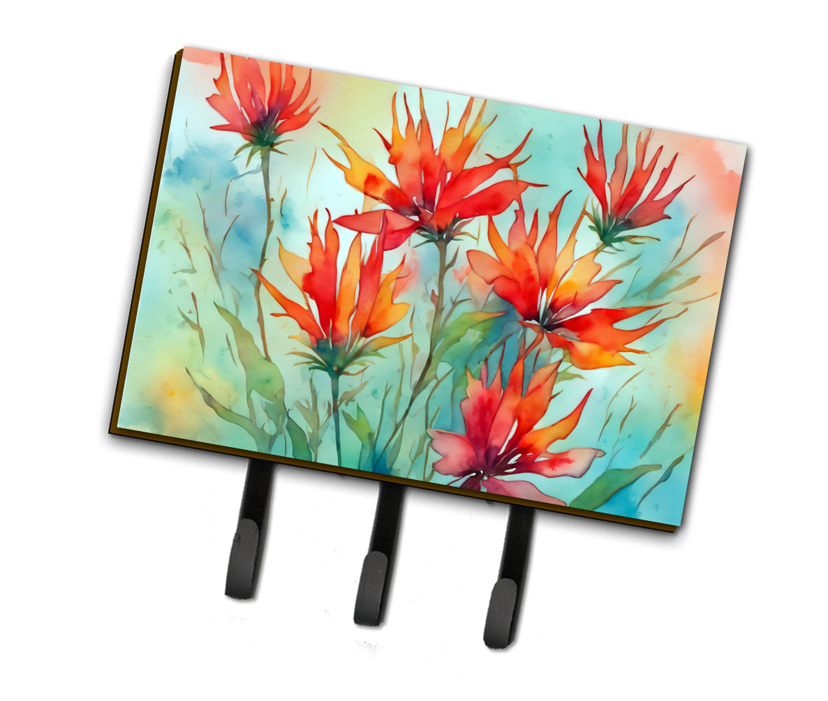 Buy this Wyoming Indian Paintbrush in Watercolor Leash or Key Holder