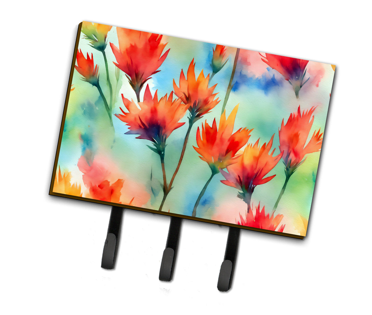 Buy this Wyoming Indian Paintbrush in Watercolor Leash or Key Holder