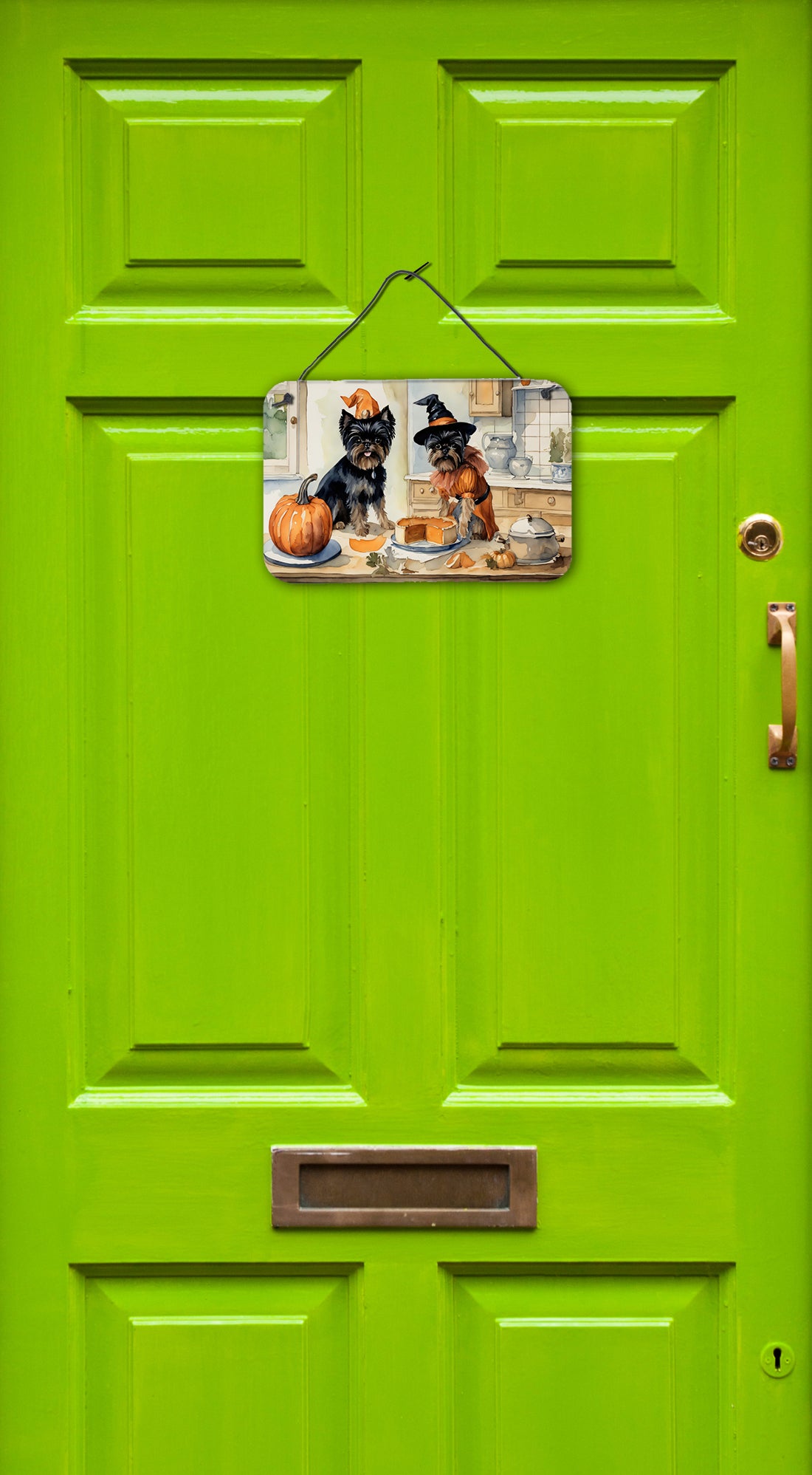 Buy this Affenpinscher Fall Kitchen Pumpkins Wall or Door Hanging Prints