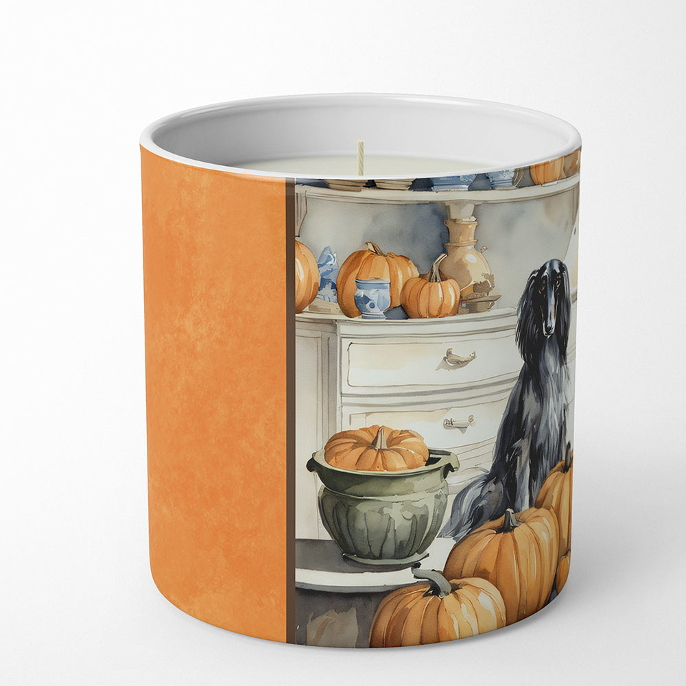 Afghan Hound Fall Kitchen Pumpkins Decorative Soy Candle  the-store.com.