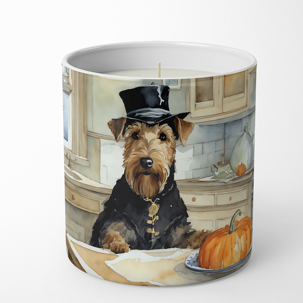 Airedale Terrier Fall Kitchen Pumpkins Decorative Soy Candle  the-store.com.