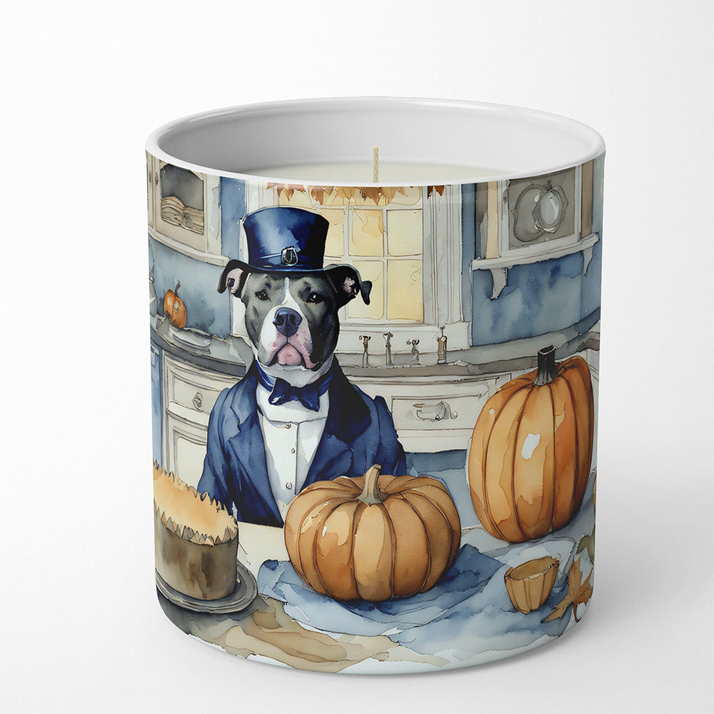 Buy this Pit Bull Terrier Fall Kitchen Pumpkins Decorative Soy Candle