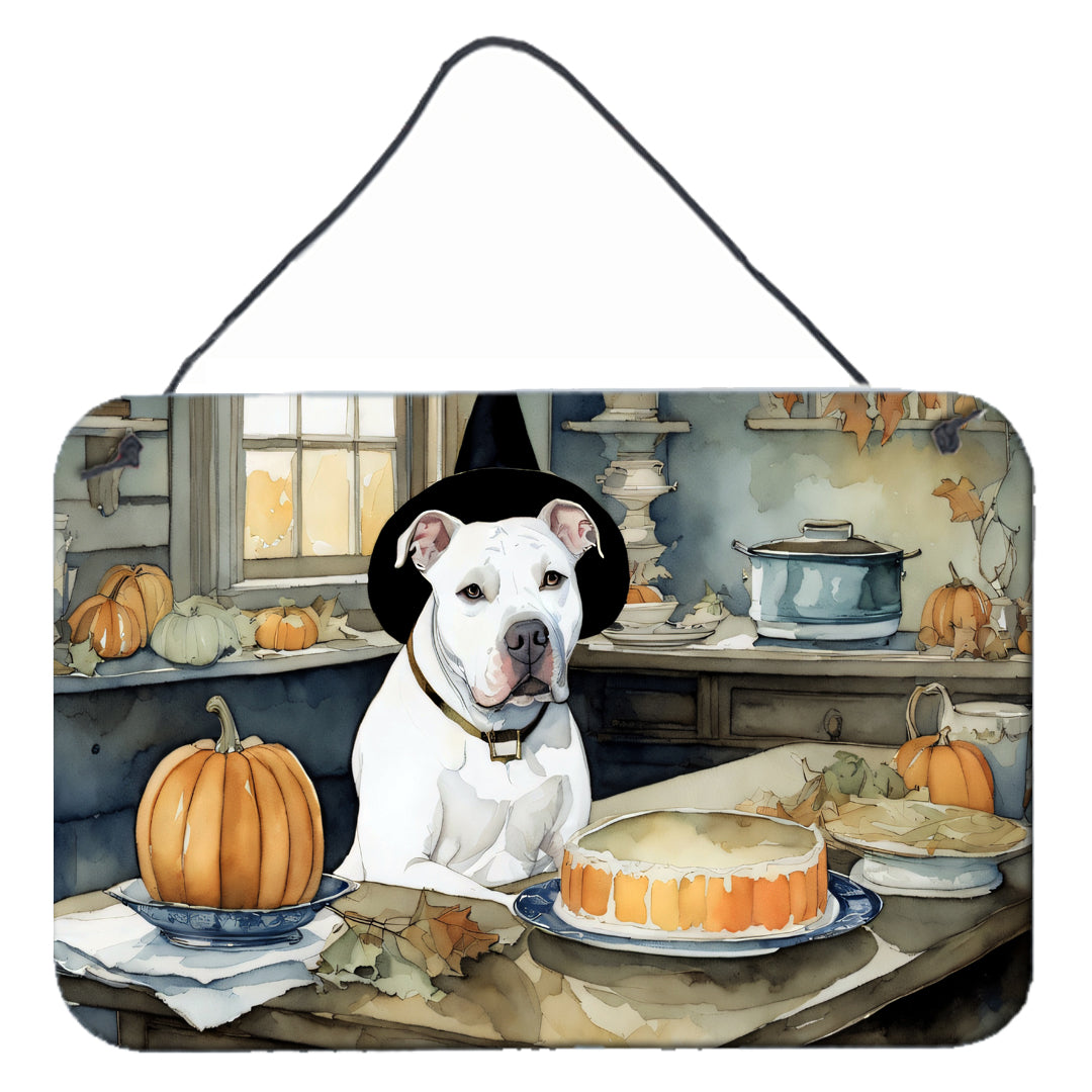 Buy this Pit Bull Terrier Fall Kitchen Pumpkins Wall or Door Hanging Prints