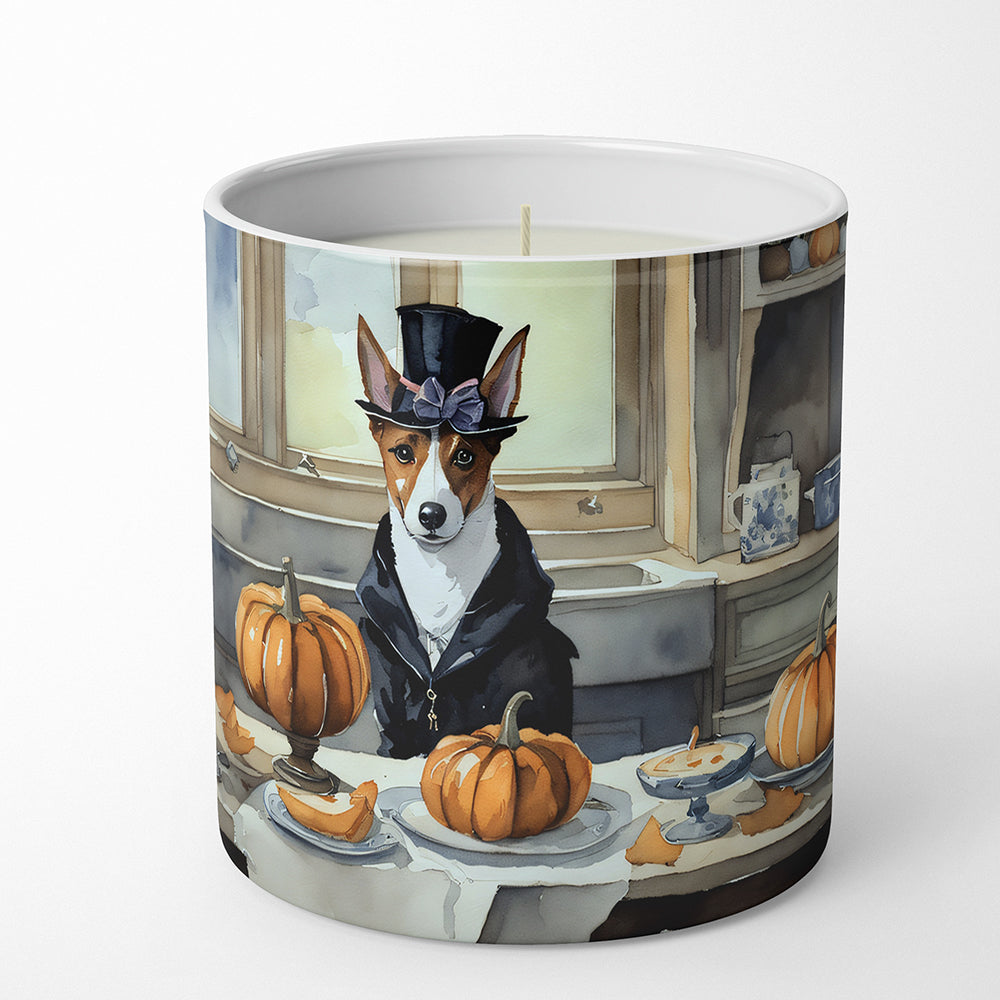 Buy this Basenji Fall Kitchen Pumpkins Decorative Soy Candle