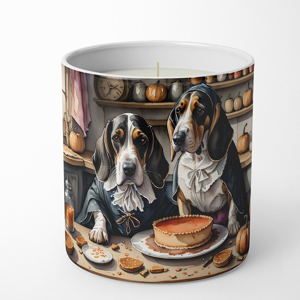 Basset Hound Fall Kitchen Pumpkins Decorative Soy Candle