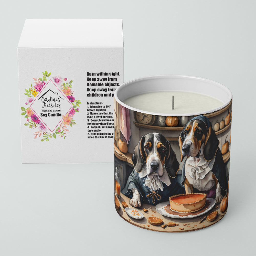 Basset Hound Fall Kitchen Pumpkins Decorative Soy Candle  the-store.com.