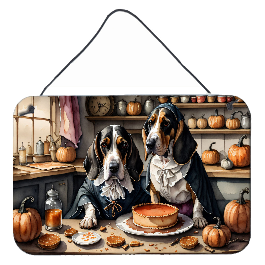 Buy this Basset Hound Fall Kitchen Pumpkins Wall or Door Hanging Prints