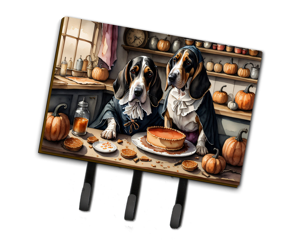 Buy this Basset Hound Fall Kitchen Pumpkins Leash or Key Holder