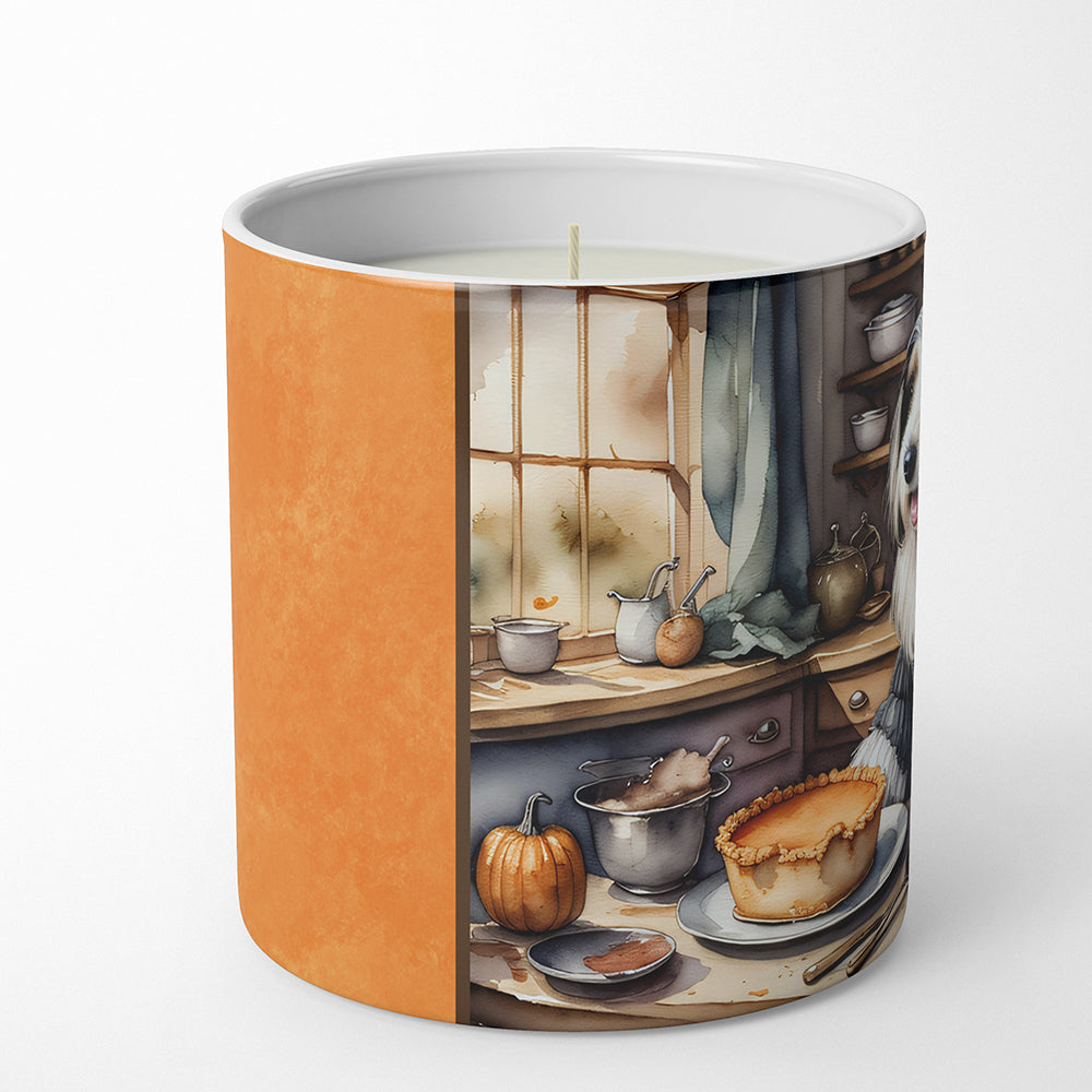 Bearded Collie Fall Kitchen Pumpkins Decorative Soy Candle