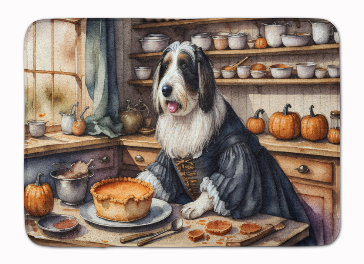 Buy this Bearded Collie Fall Kitchen Pumpkins Memory Foam Kitchen Mat