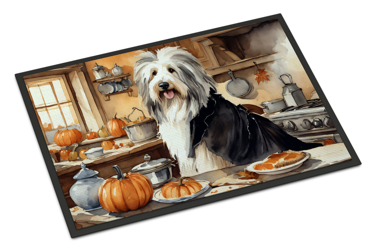 Buy this Bearded Collie Fall Kitchen Pumpkins Indoor or Outdoor Mat 24x36