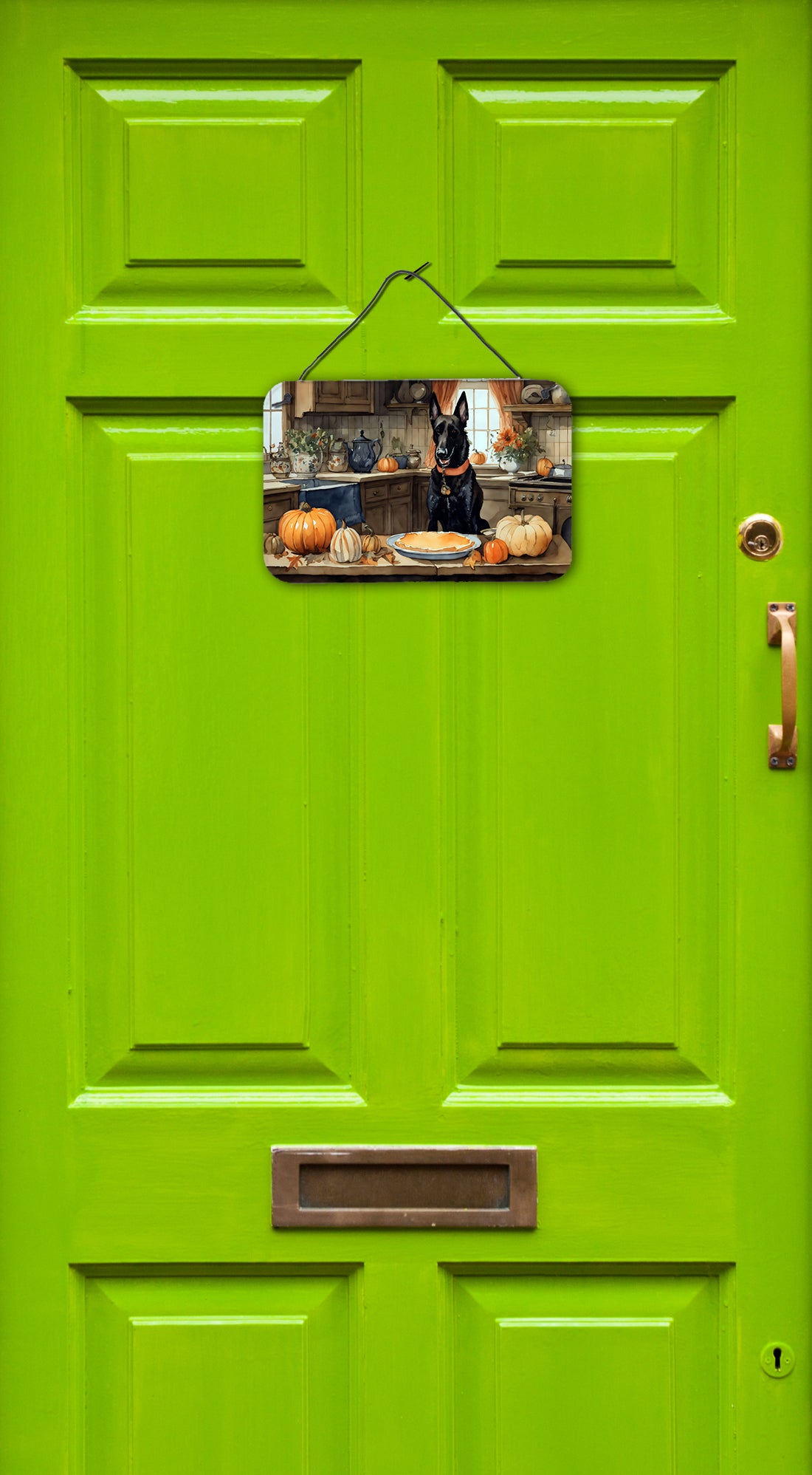 Buy this Belgian Malinois Fall Kitchen Pumpkins Wall or Door Hanging Prints