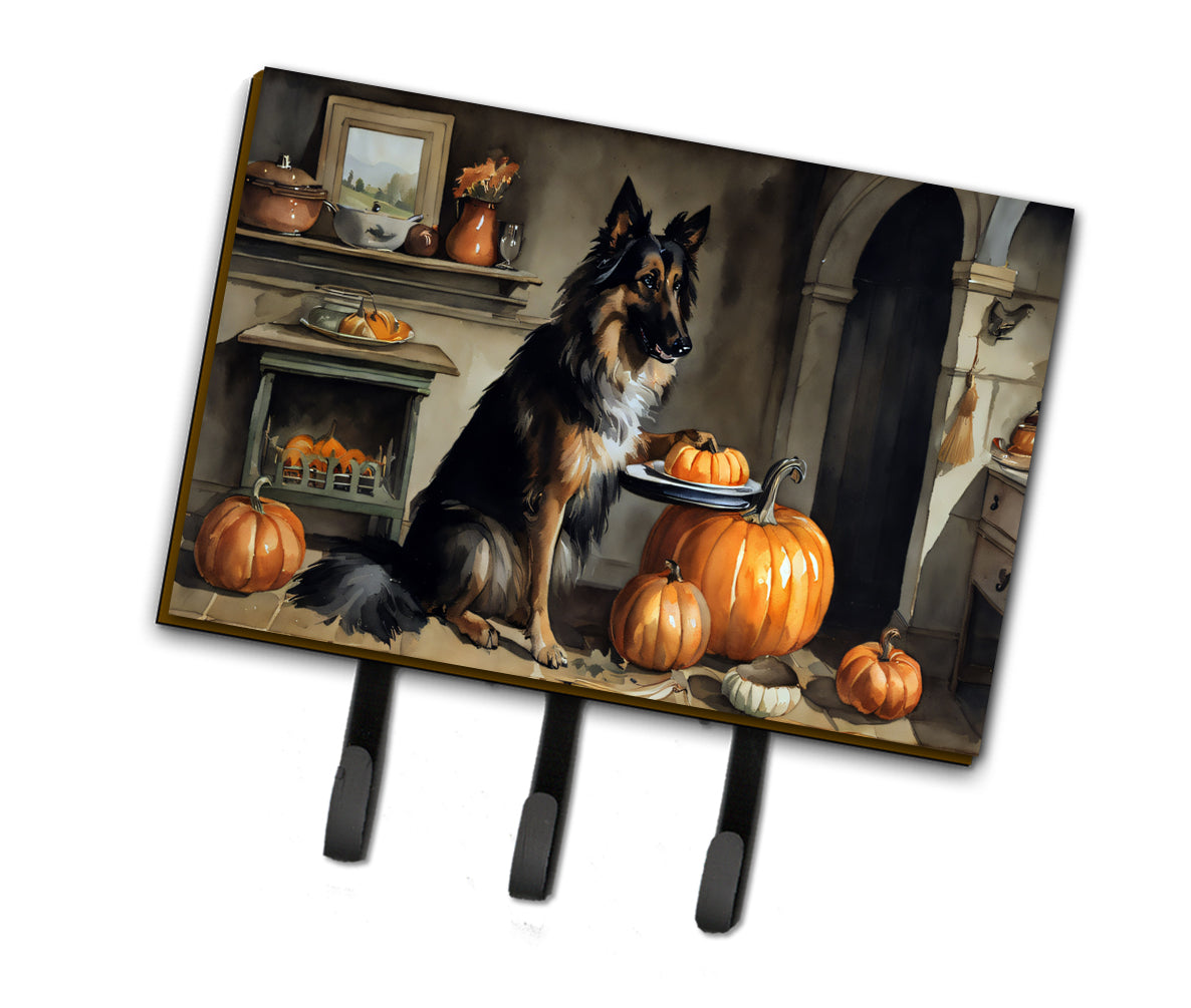 Buy this Belgian Tervuren Fall Kitchen Pumpkins Leash or Key Holder