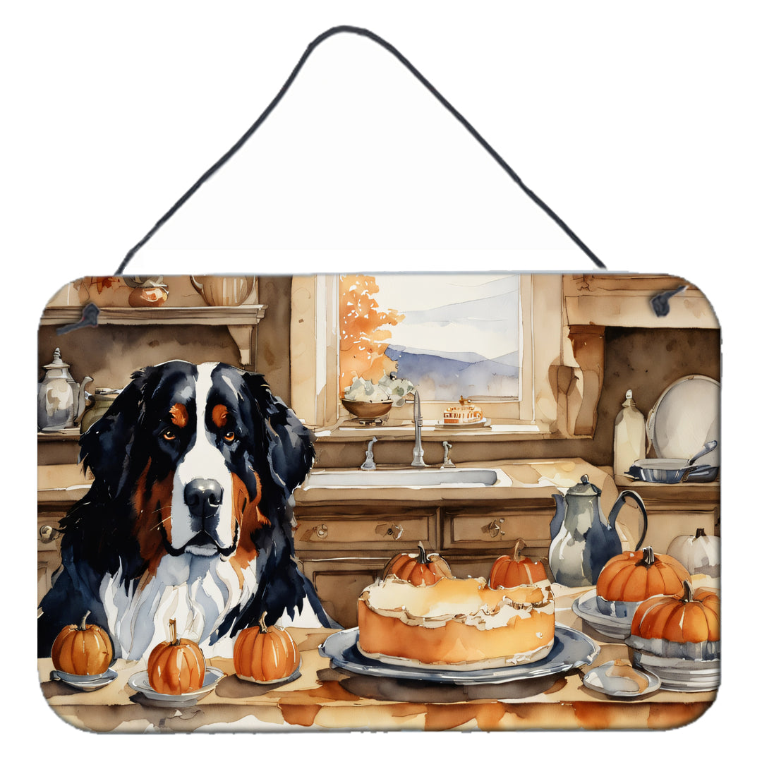 Buy this Bernese Mountain Dog Fall Kitchen Pumpkins Wall or Door Hanging Prints