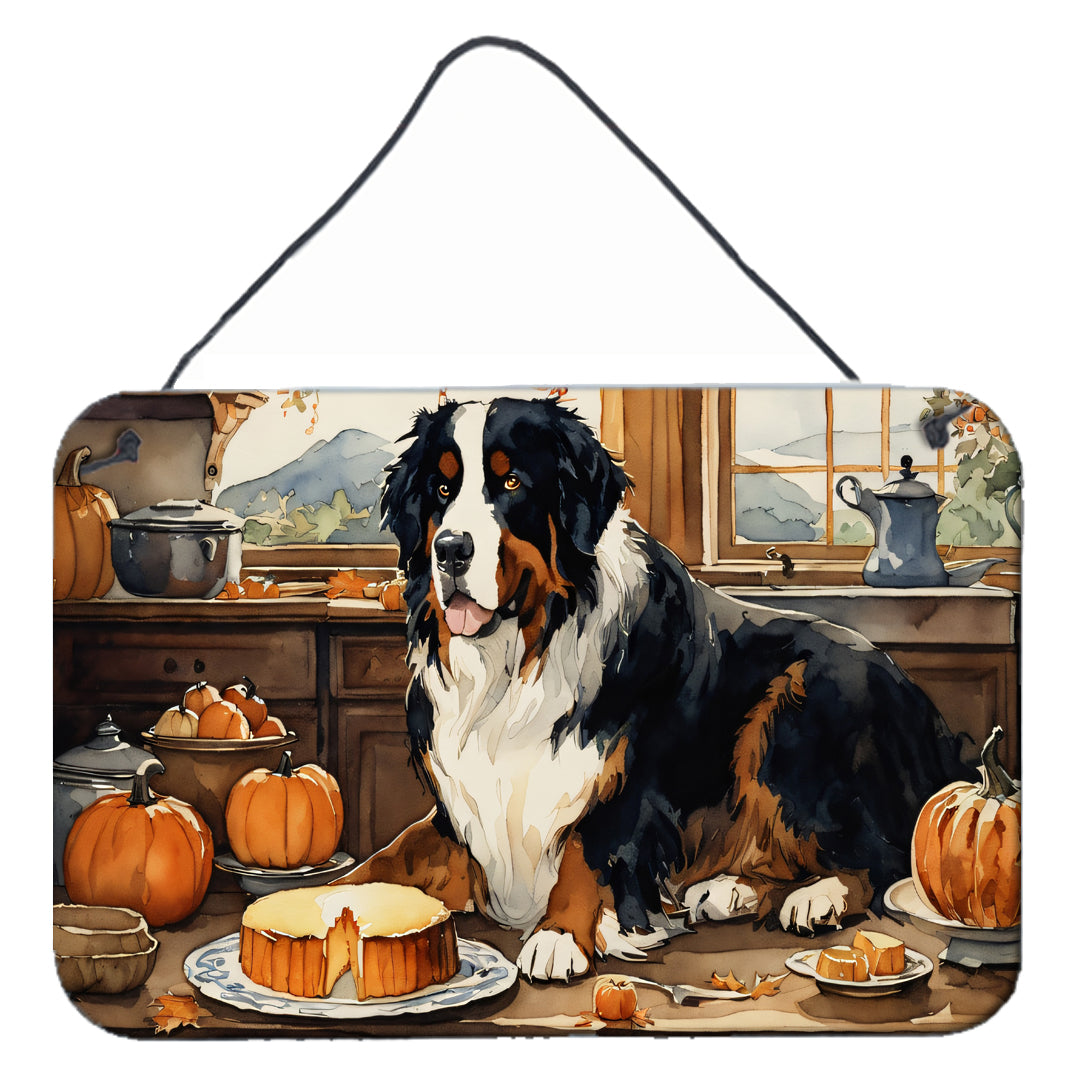 Buy this Bernese Mountain Dog Fall Kitchen Pumpkins Wall or Door Hanging Prints