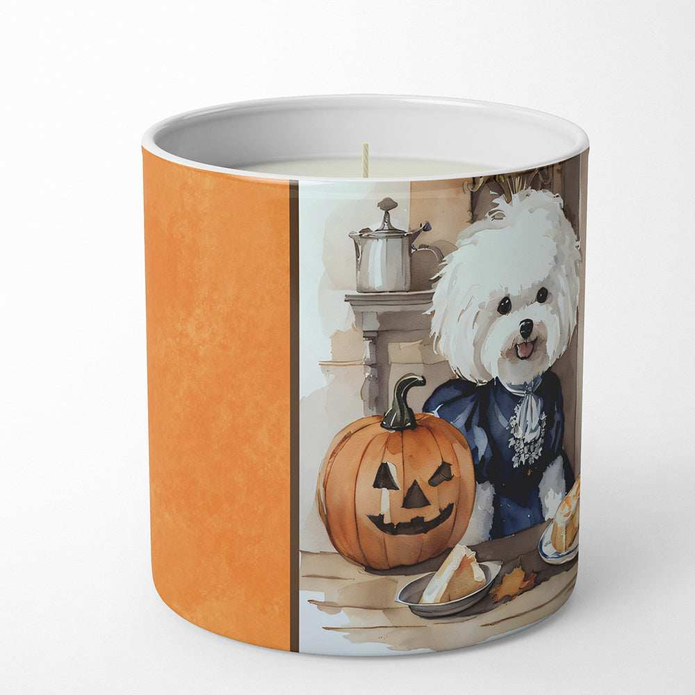 Bichon Frise Fall Kitchen Pumpkins Decorative Soy Candle  the-store.com.