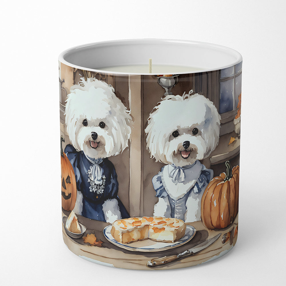 Buy this Bichon Frise Fall Kitchen Pumpkins Decorative Soy Candle