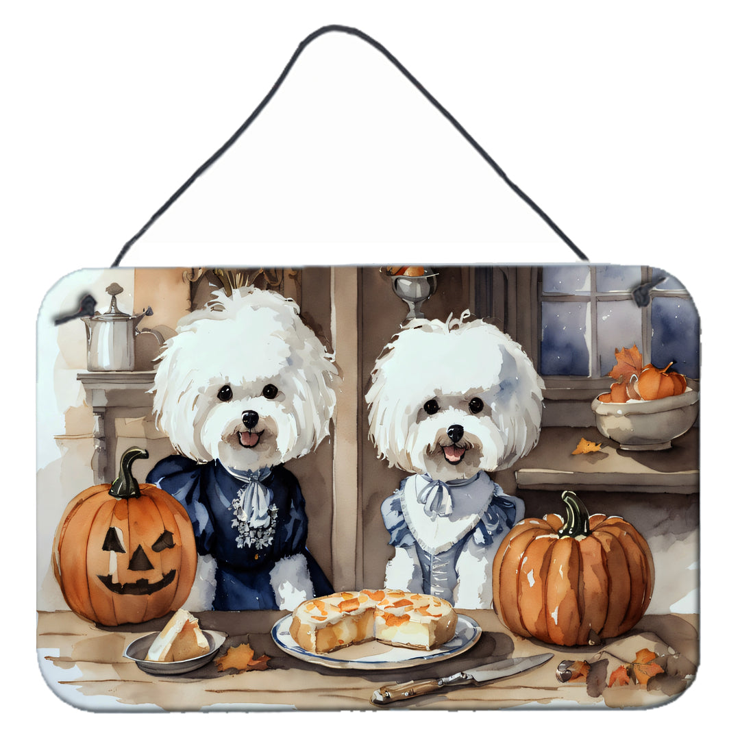 Buy this Bichon Frise Fall Kitchen Pumpkins Wall or Door Hanging Prints