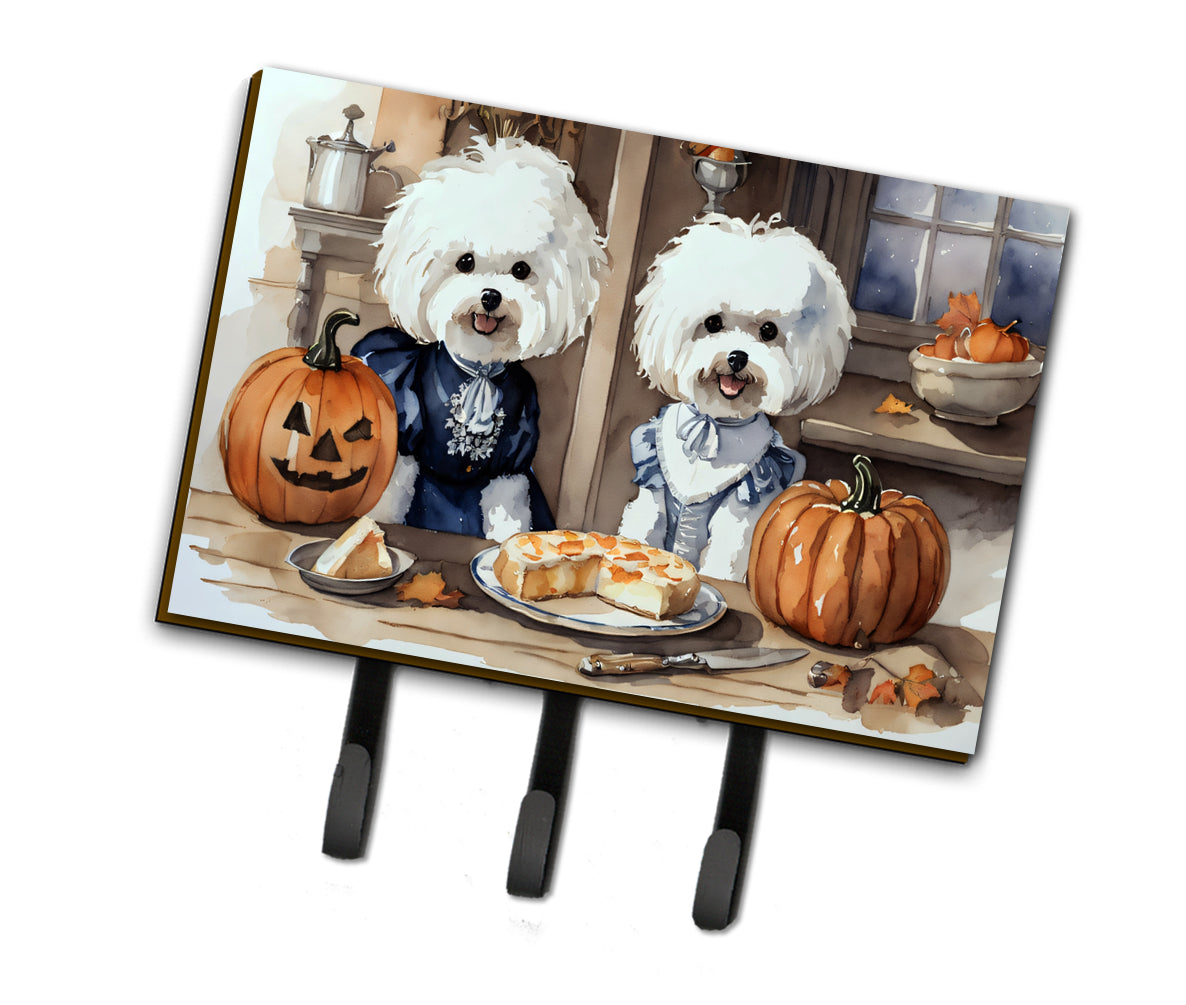 Buy this Bichon Frise Fall Kitchen Pumpkins Leash or Key Holder