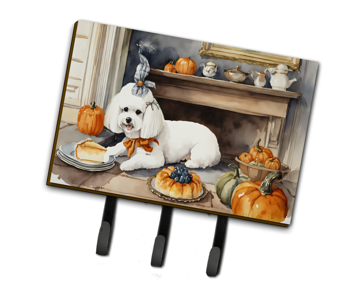 Buy this Bichon Frise Fall Kitchen Pumpkins Leash or Key Holder