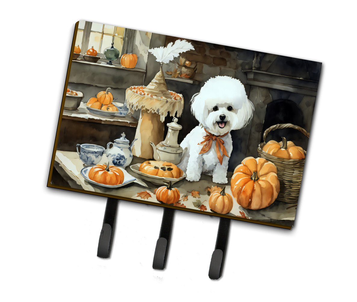 Buy this Bichon Frise Fall Kitchen Pumpkins Leash or Key Holder