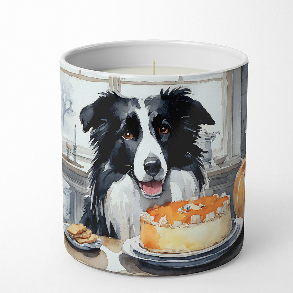 Border Collie Fall Kitchen Pumpkins Decorative Soy Candle