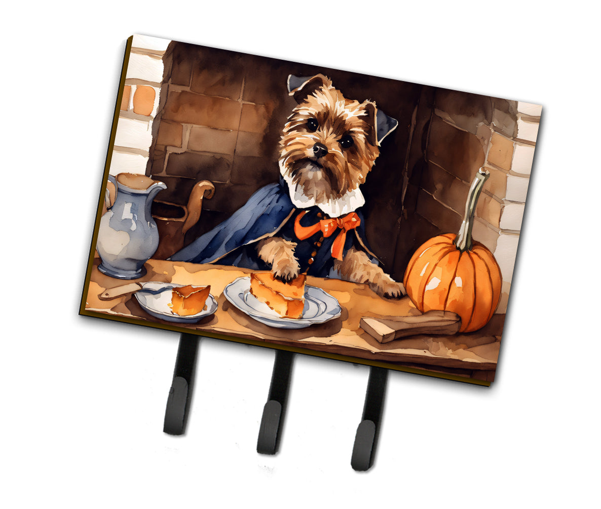 Buy this Border Terrier Fall Kitchen Pumpkins Leash or Key Holder