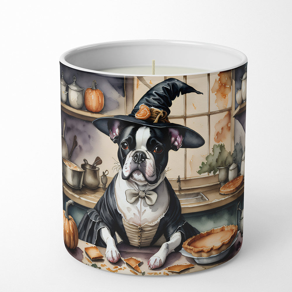 Buy this Boston Terrier Fall Kitchen Pumpkins Decorative Soy Candle