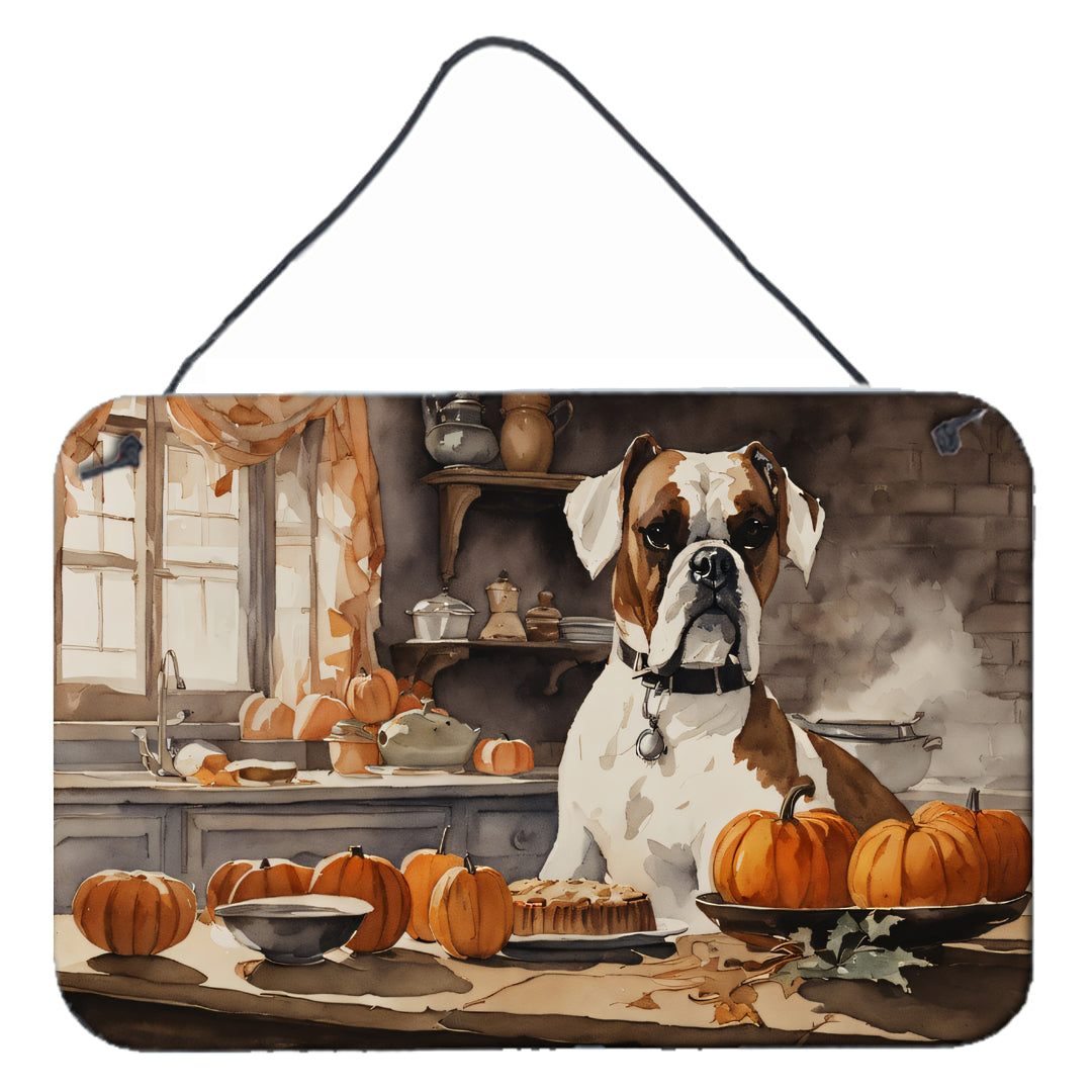 Buy this Boxer Fall Kitchen Pumpkins Wall or Door Hanging Prints