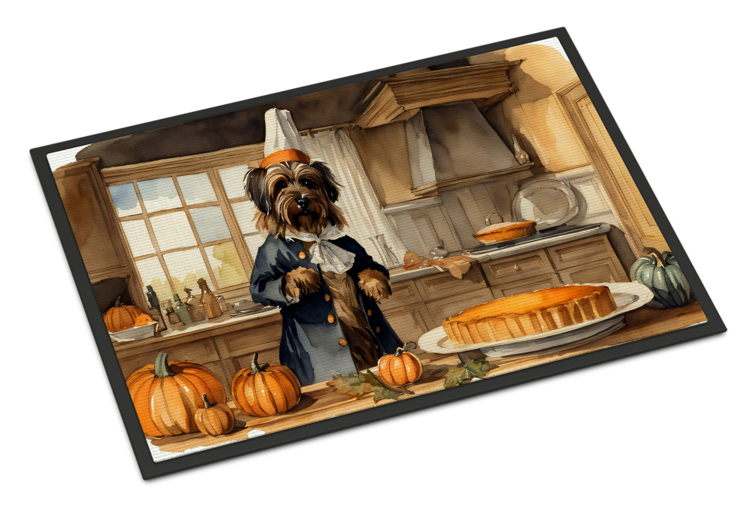 Buy this Briard Fall Kitchen Pumpkins Indoor or Outdoor Mat 24x36