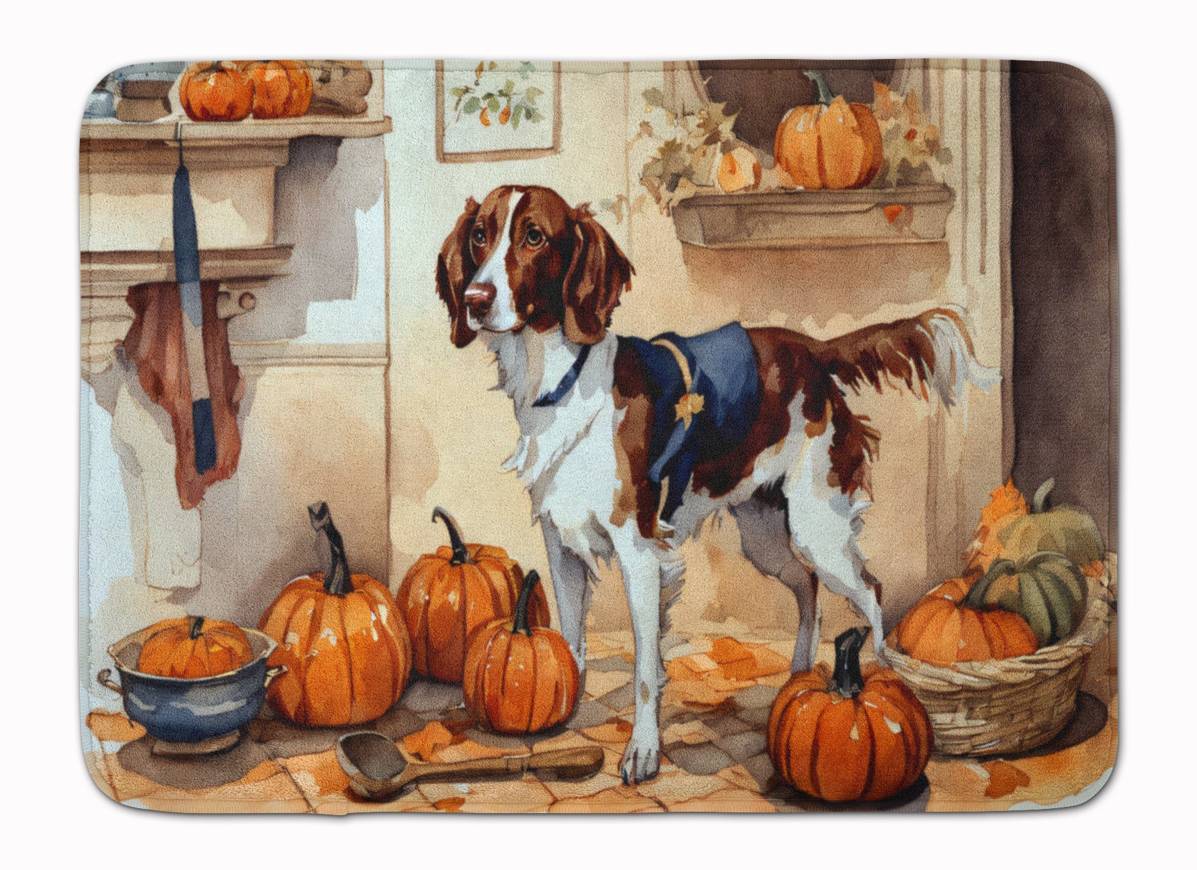 Buy this Brittany Fall Kitchen Pumpkins Memory Foam Kitchen Mat