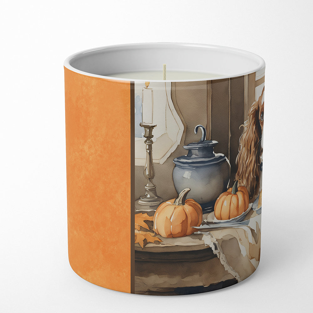 Cavalier Spaniel Fall Kitchen Pumpkins Decorative Soy Candle