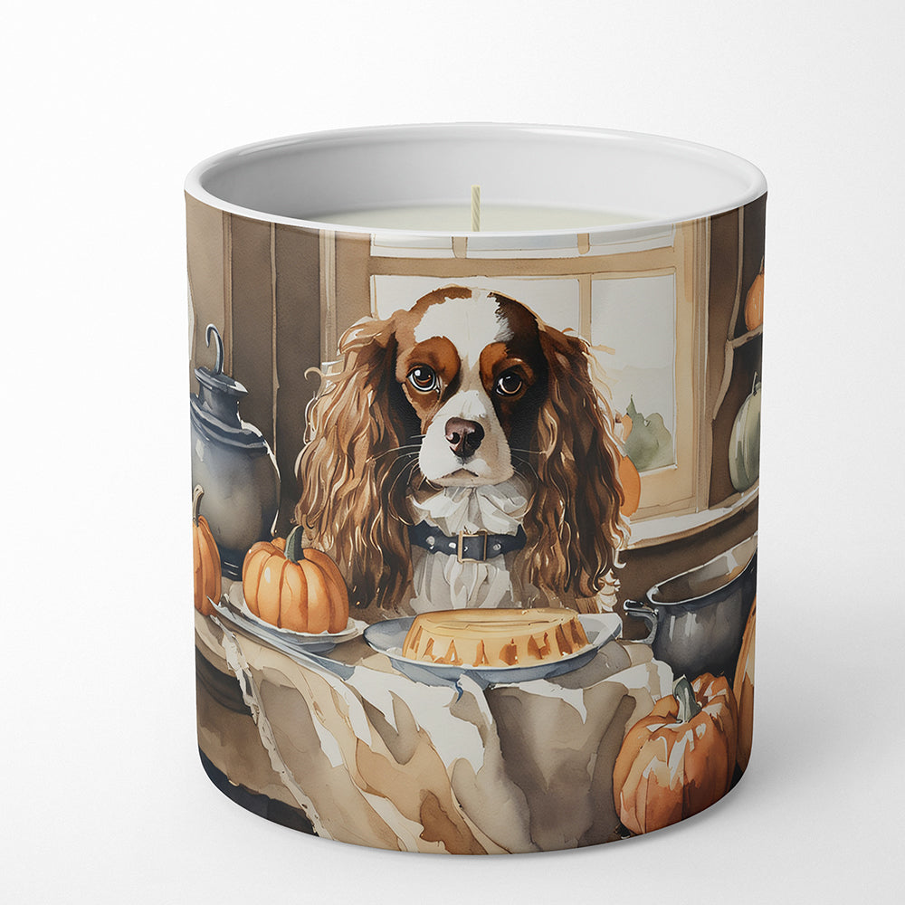 Buy this Cavalier Spaniel Fall Kitchen Pumpkins Decorative Soy Candle